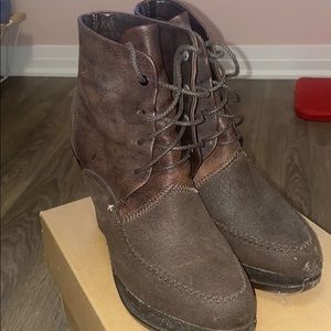 Rag & Bone Dolgan Ankle Boots Wedge Heels